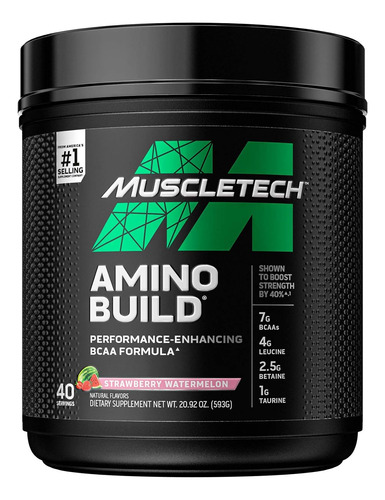 Amino Build Muscletech Bcaa Complex Amino Acidos Ver Sabor