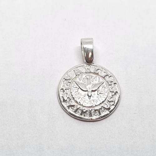 Imagen 2 de 8 de Dije Plata Espiritu Santo 18mm