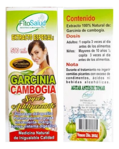 Garcinia Cambogia - Quema-grasa - Energético - Digestivo