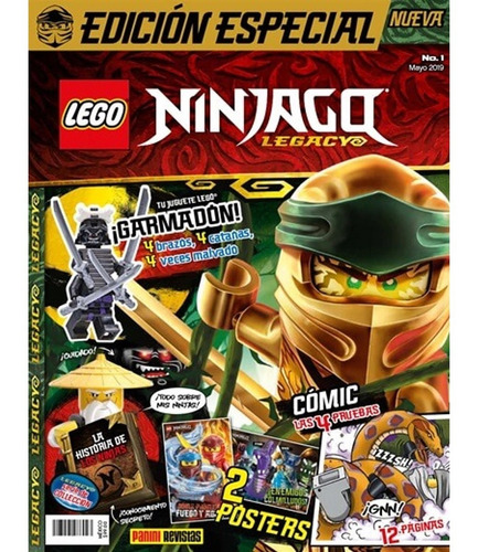 Imagen 1 de 2 de Lego Revista N°1, Ninjago Legacy Garmadon May 2019