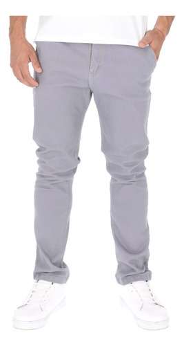 Pantalones Casuales Para Hombre De Gabardina Stretch 