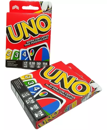 Jogo De Cartas Uno 114 Cartas Copag Mattel Original Com Nf