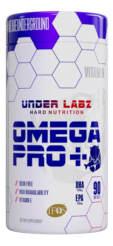 Omega Pro+ Ômega 3 Epa 835mg E Dha 529mg Under Labz 90 Cáps