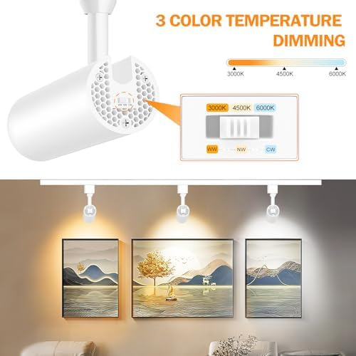 Paquete De 12 Cabezales De Iluminación Led Regulables De 10