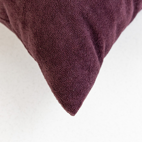 Cojín Decorativo En Terciopelo Rectangular 60x30 Cm Tinto Liso