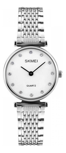 Reloj analógico Skmei 1223 para mujer - plateado