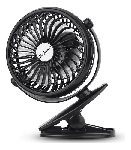 Skygenius Mini Ventilador De Escritorio A Pila, Con Broche P