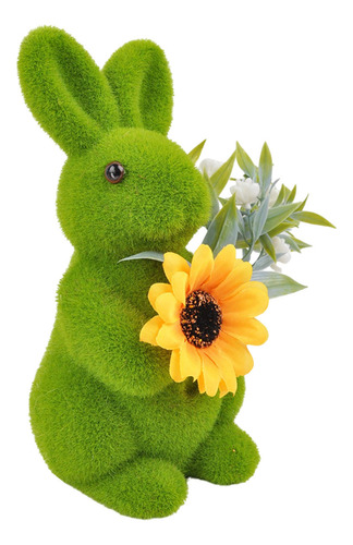 Adorno De Conejo De Pascua Artificial Con Forma De Conejito