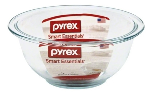 Bowl Fuente De Vidrio Pyrex Ensaladera Batidor Basic 2,35lts