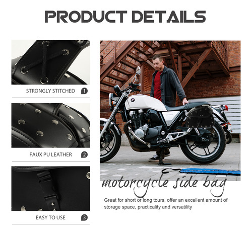 Funda De Piel Para Herramientas, Alforja De Moto, Bolsa Late