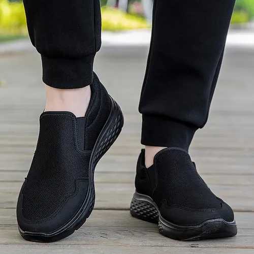 Zapatos Tenis Negros Mujer Y Hombres Pie Diabetico Cómodo