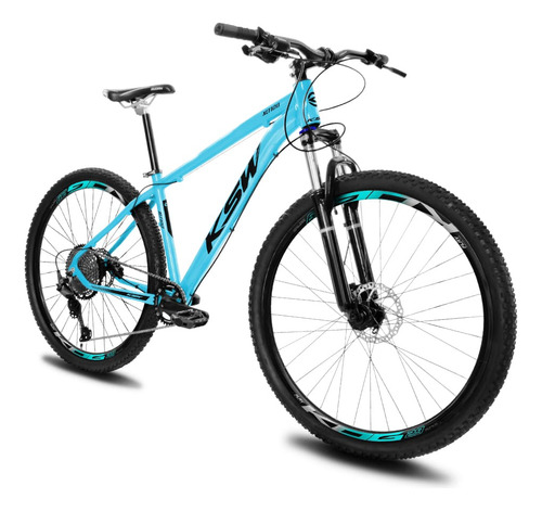 Bike Mtb Aro 29 Ksw Xlt100 1x12 Marchas Rx Com Trava Remota Cor Azul/preto