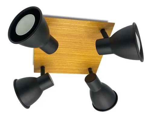 comprar Spot 2 Luces Aplique Pared Techo Retro Foco Dicroica 40544