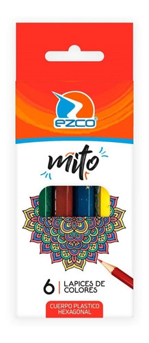 Lapices Ezco Mito Cortos X 6 Colores