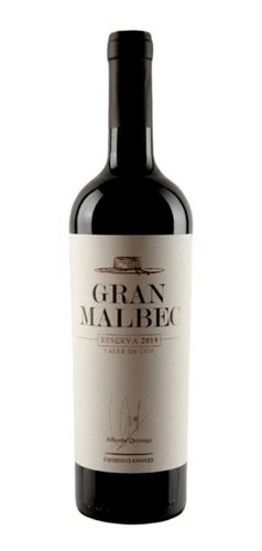 Vino Gran Malbec Reserva Alberto Quiroga Tinto Vinos Finos