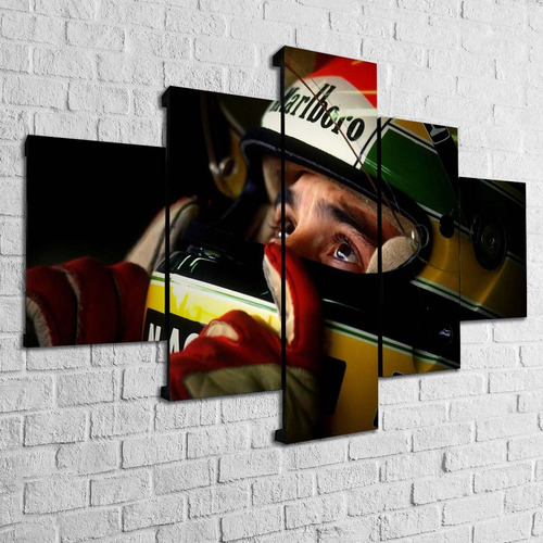 Cuadro Ayrton Senna Decorativo Moderno Poliliptico F1