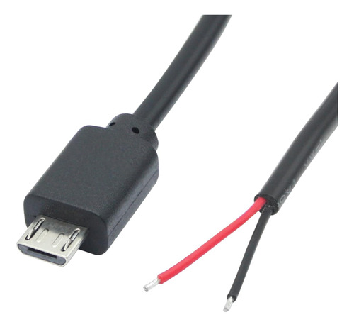 Cable Corto Micro Usb Macho De 2 Pinos, Cable Micro Usb De 1