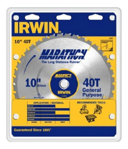 Irwin Tools Marathon Hoja Circular De Carburo Para Mesa / In