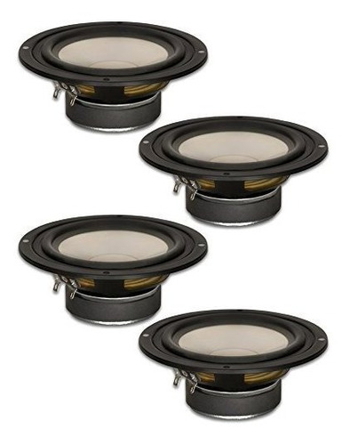 4 Goldwood Sound Gws5254 Poly Cono 525 Woofers 130 Vatios Ca