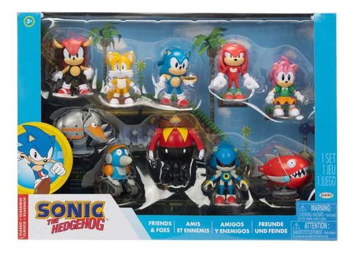 Sonic The Hedgehog Set De 10 Figuras De Accion 