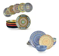 Comprar Set De Vajilla De Porcelana Con Diseño Mandala Para 4 Person