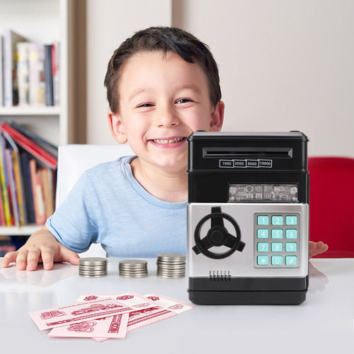 Hucha Digital Para Monedas Y Billetes, Contraseña Y Alarma I