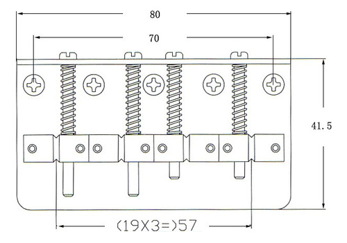Conjunto De Puente Bajo Eléctrico De 4 Cuerdas Incluye