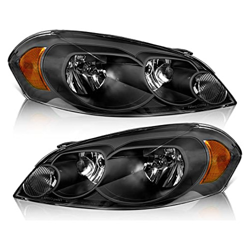 Faros Delanteros Para Chevy Impala 2006-2013, Negro