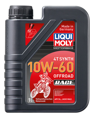 Aceite Para Motor 4t Motorbike 4t Synth 10w-60 Offroad Race