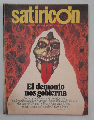 Qm Revista Satiricon 26 Ultimo N° Censura Dictadura 1976