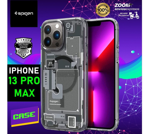 Forro iPhone 13 Pro Max Spigen Hybrid Magsafe Original 100% 
