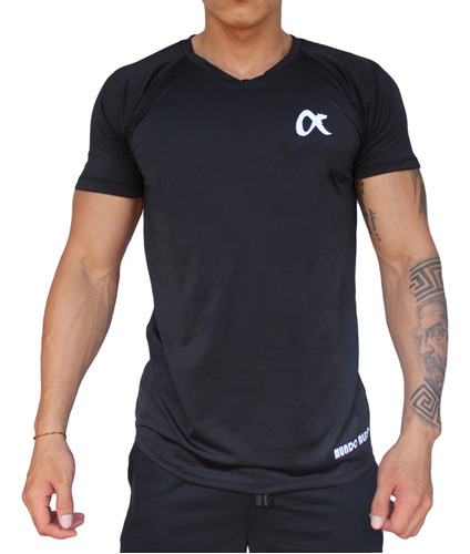 Camiseta Deportiva Manga Corta En Microfibra De Hombre Gym 