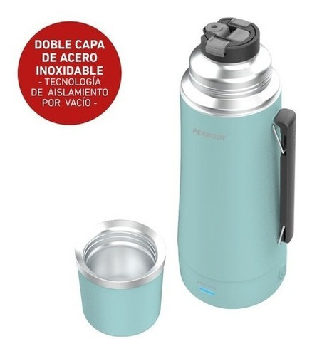 Termo Peabody Electico 700w 1 Lt Con Pico Cebador Y Bombilla