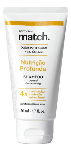 O Boticário Match Nutrição Profunda Shampoo 50ml