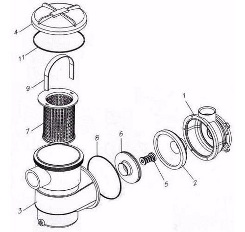 Peças Bomba Piscina Pentair ( Mark ) - Rotor Bomba 1/4cv