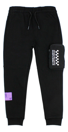 Pantalón Buzo Go Negro Ficcus