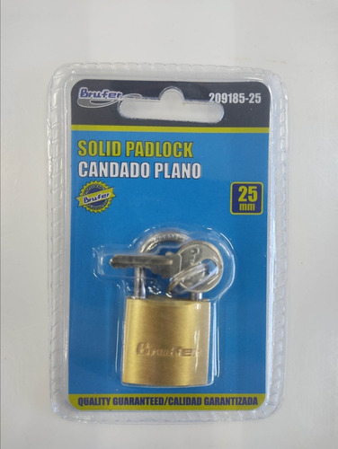 Candado Plano 25mm Brufer