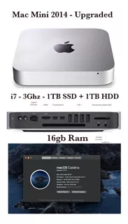 Mac Mini 2014 I7 3ghz 16gb Ssd 1tb + 1tb Hdd Clases/trabajo