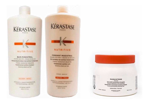 Kerastase Shampoo 1l+acond Magistral 1l +masquintense 500ml