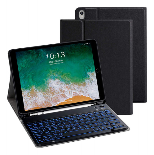 Vowubo Funda De Teclado Para iPad Air De 3ª Generacion De 10