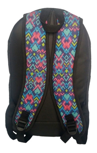 Imagen 2 de 10 de Mochila Portanotebook Universitaria Escolar Estampada