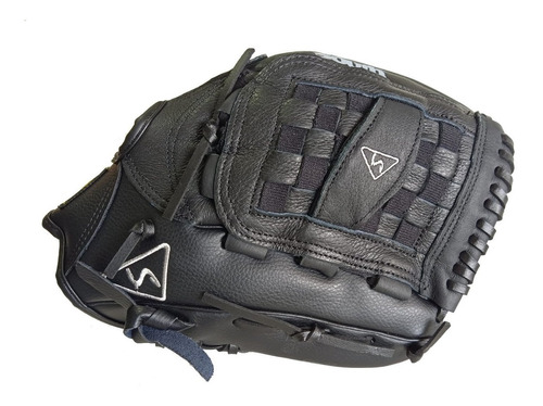 Guante Softbol Béisbol South® 12,5'' Cuero Porcino Black X