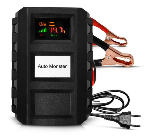 Carregador Bateria Digital Portátil Automotivo E Moto 12v 7a