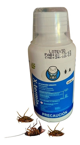 X-termin 100 Ml Control De Cucaracha, Mosca, Mosquito, Etc.