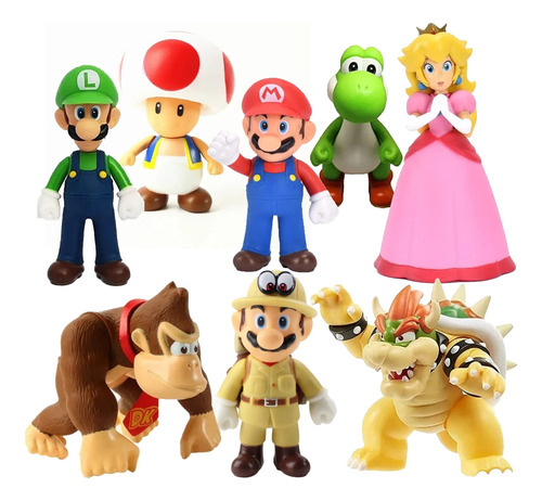 Figuras Coleccionables - Mario Bros Personaje A Elegir