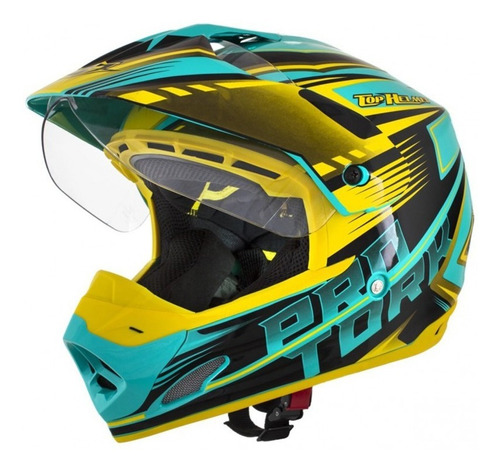 Casco Th1 Vision Verde/amarillo T 58 Protork