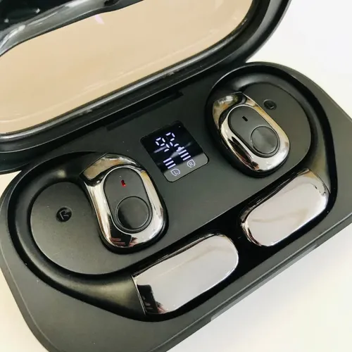 Auriculares Inalámbricos Bluetooth 5.4 Estilo Deportivo Negro