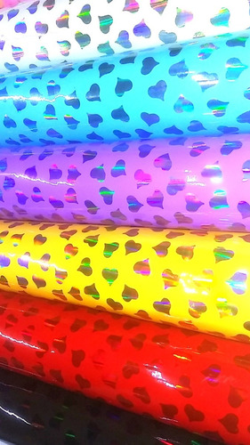11 Rollos Vinil Moños Glitter Estampado,  A Elegir. 25x70cms