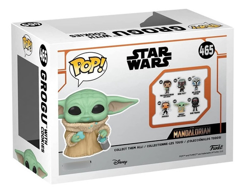 Funko Pop Star Wars - Grogu With Cookie Flocked #465
