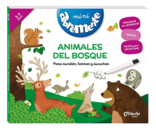 Mini Abremente Animales Del Bosque Para Escribir, Borr /840